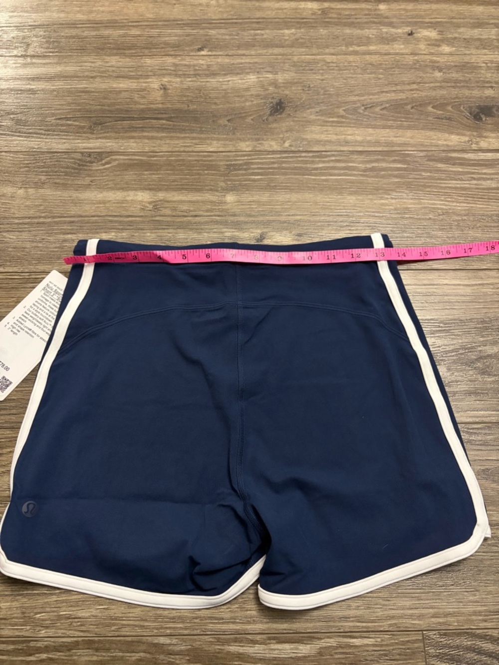 NWT Lululemon Nulu Sporty Trim High-Rise Short *3” (Club Blue/White) Size 8 - Picture 5 of 5